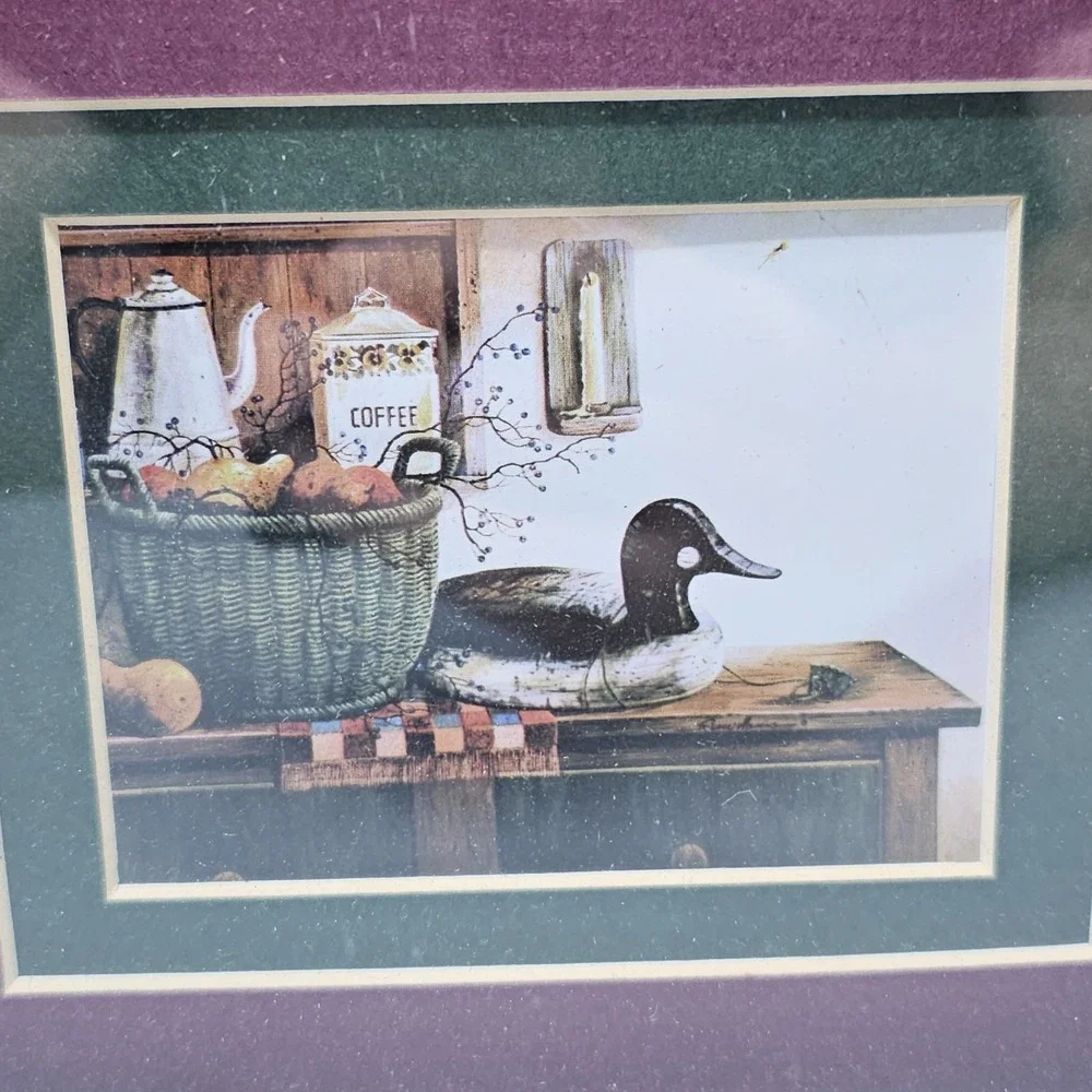 Vintage Duck Loon Mantel Shelf Clock Grandmacore Rustic Cottagecore Farmhouse
